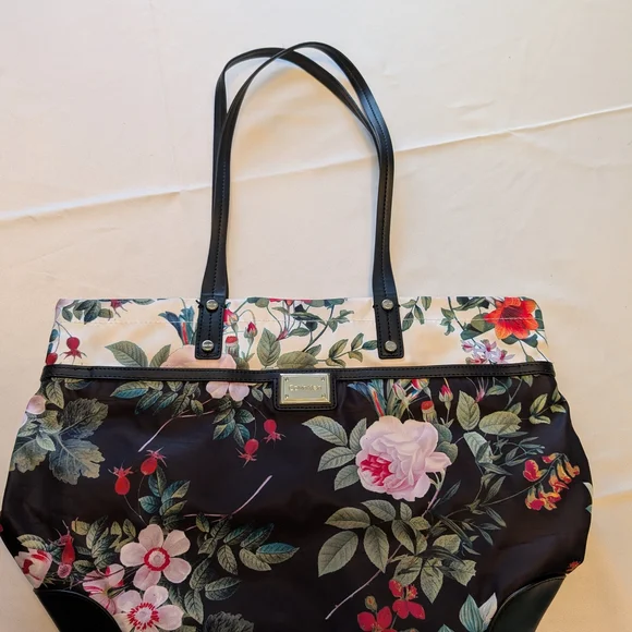 Calvin Klein Black Floral Tote - Picture 3 of 14